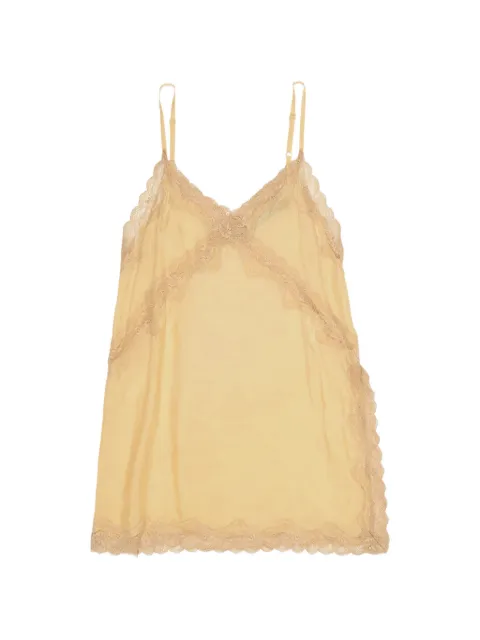Bimba y Lola lace-detail V-neck top