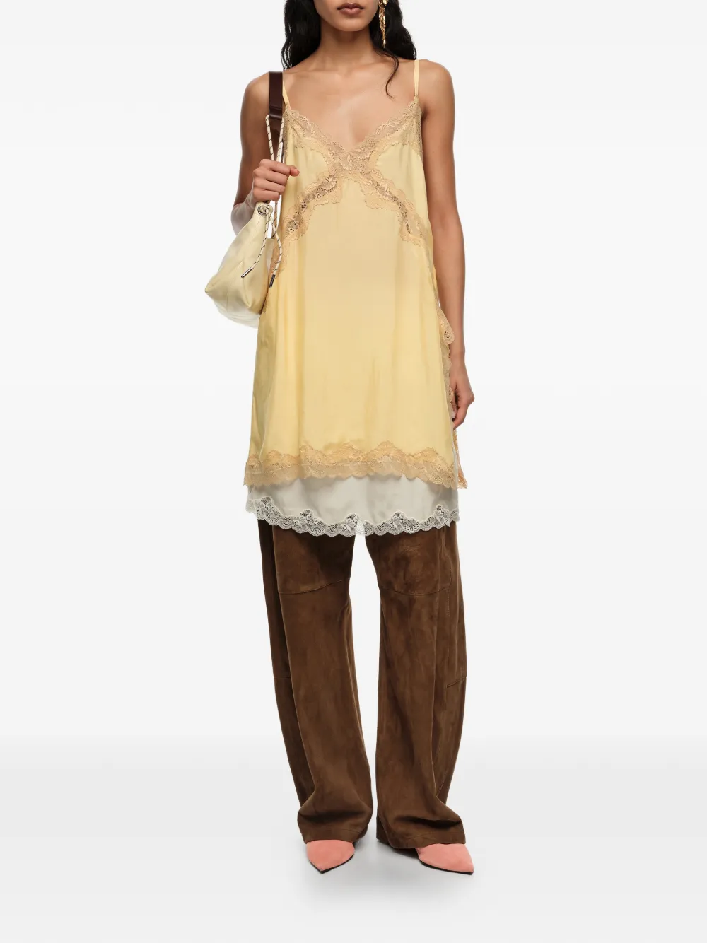 BIMBA Y LOLA Top met V-hals Geel