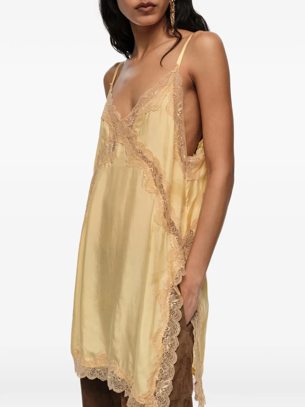 BIMBA Y LOLA Top met V-hals Geel