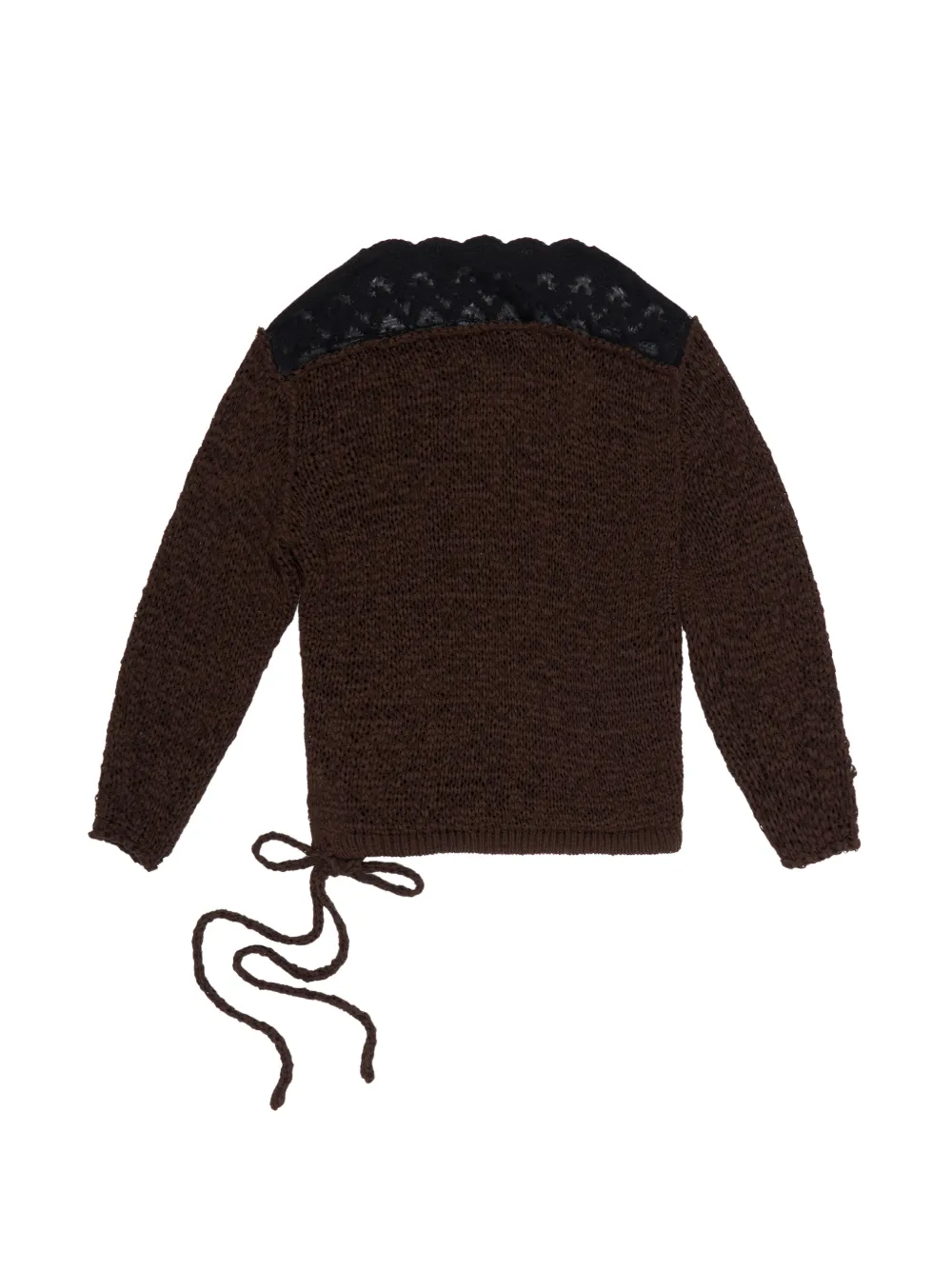 Bimba y Lola Maglione con dettaglio in pizzo - Marrone