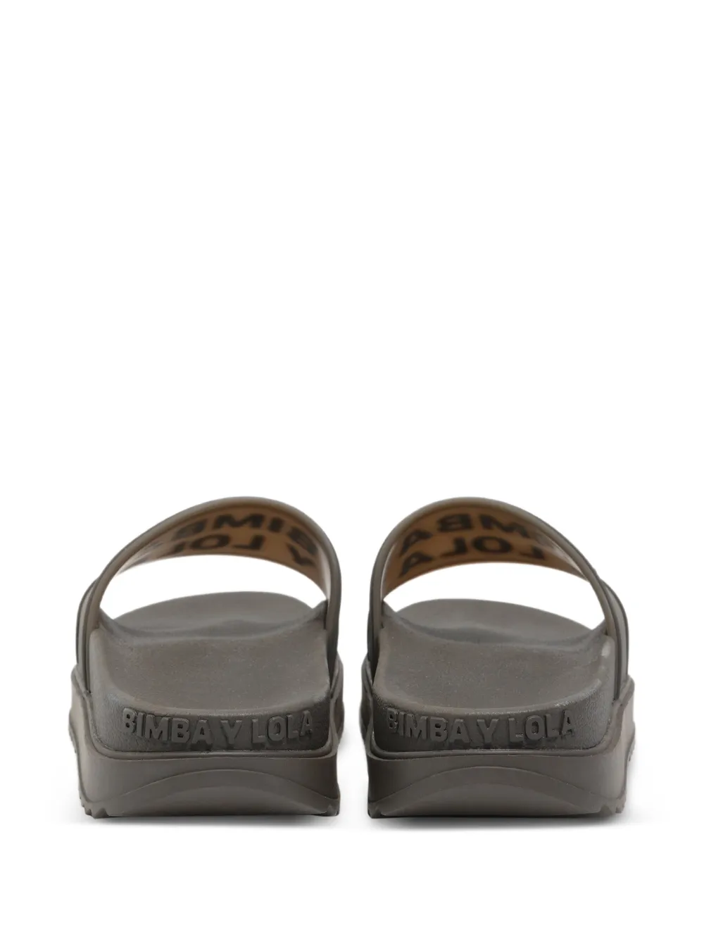  Bimba Y Lola Logo-embossed Slides - Brown 