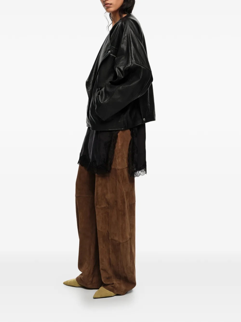  Bimba Y Lola Leather Jacket - Black 