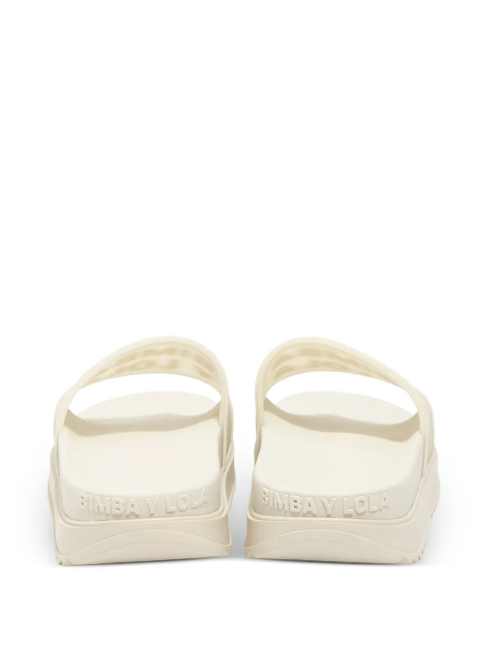  Bimba Y Lola Logo-embossed Slides - White 