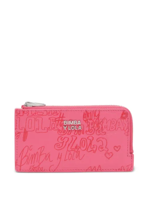 Bimba y Lola portefeuille zippé à logo