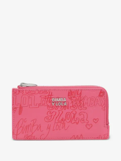 BIMBA Y LOLA logo zip wallet