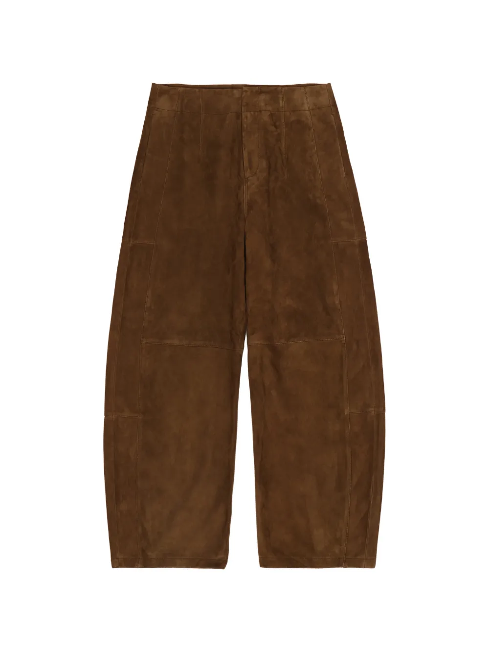 Bimba y Lola Pantaloni in pelle scamosciata - Marrone