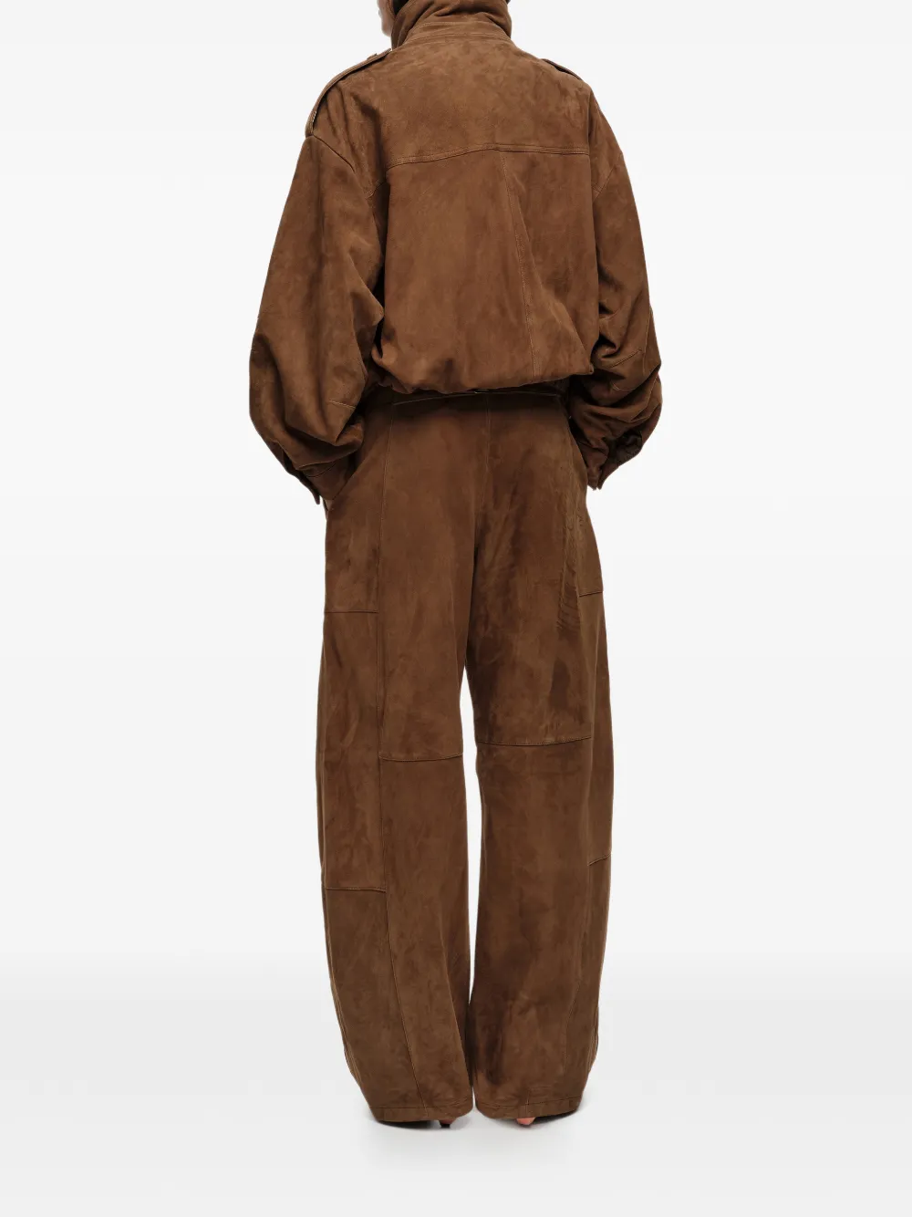 Bimba y Lola Suède broek Bruin