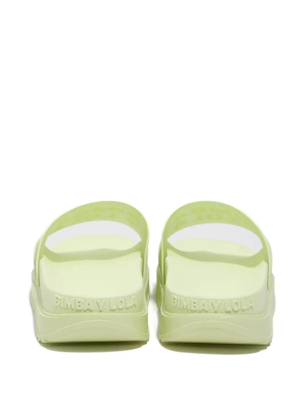  Bimba Y Lola Logo-embossed Sliders - Green 