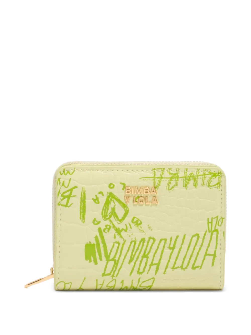  Bimba Y Lola Logo Zip Wallet - Yellow 