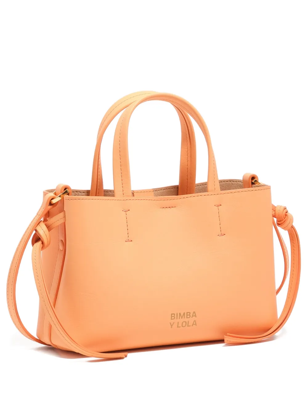 Bimba y Lola Borsa tote Zalina mini con placca logo - Arancione