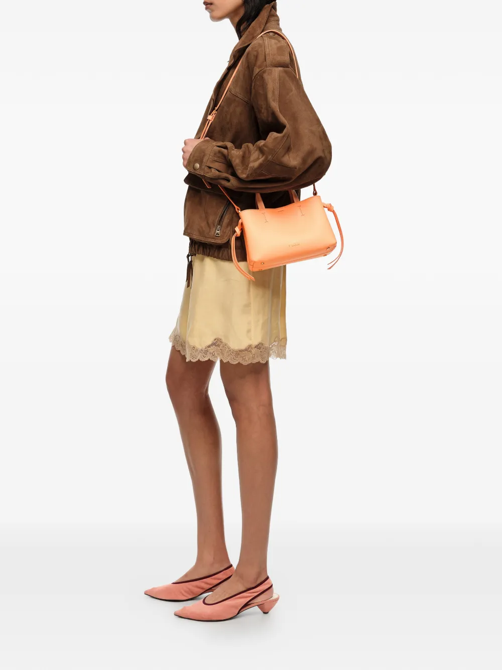 Bimba y Lola Shopper met logoplakkaat Oranje