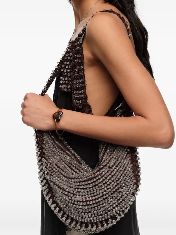 Bimba y Lola ビーズ ショルダーバッグ S | グレー | FARFETCH JP