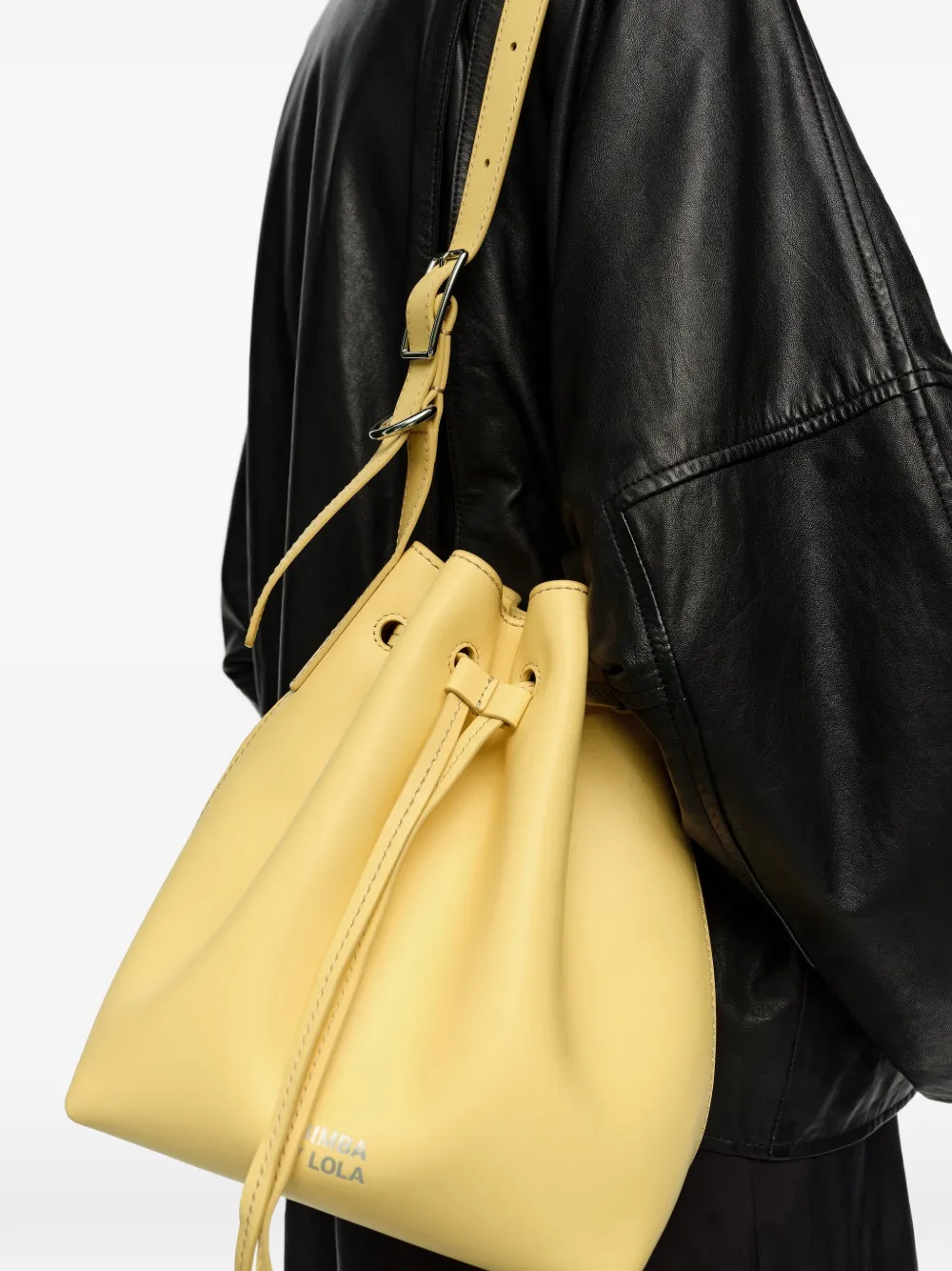 Large Drawstring Bucket Bag