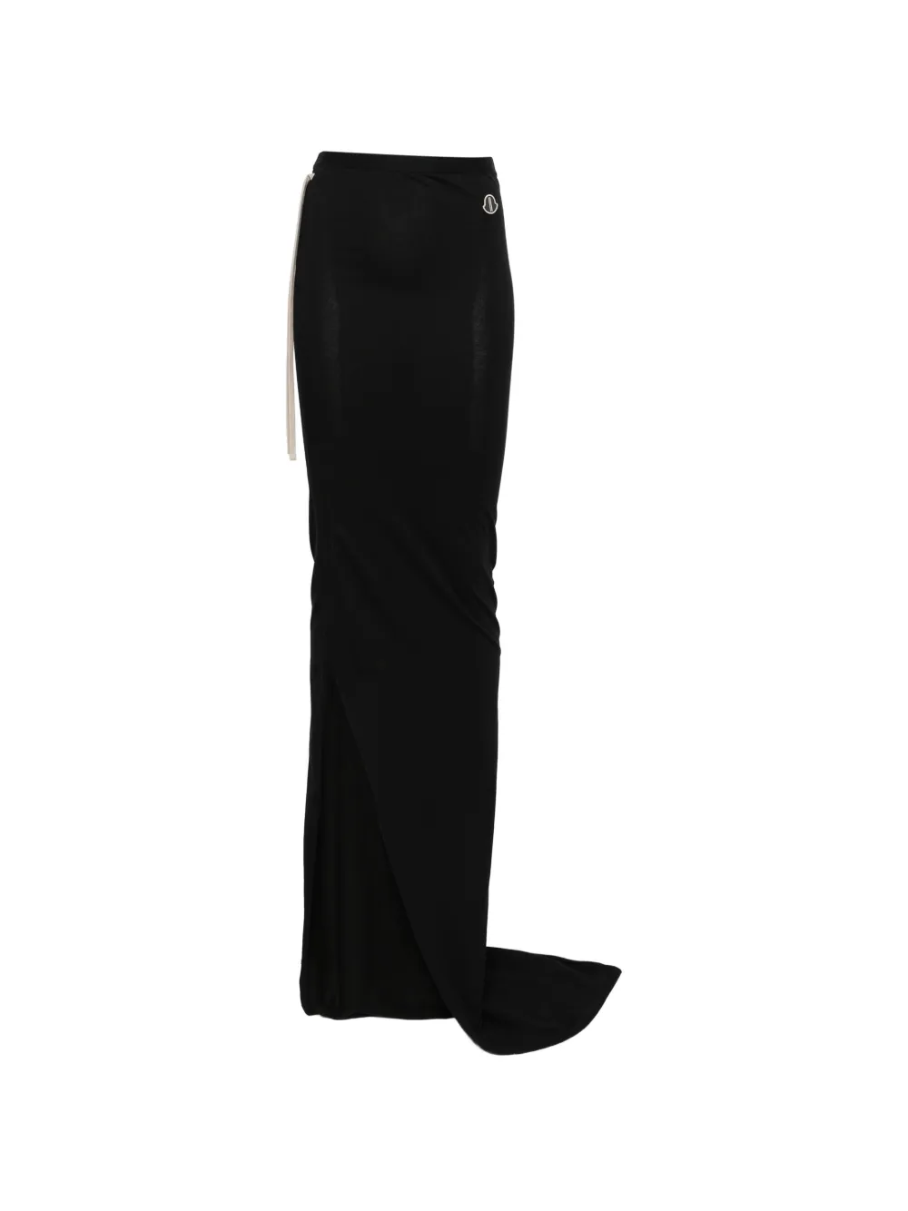 Moncler + Rick Owens Rok met split Zwart