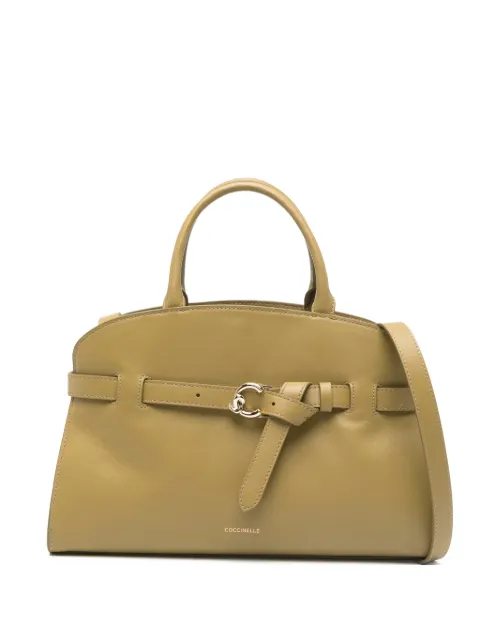 Coccinelle buckle leather satchel
