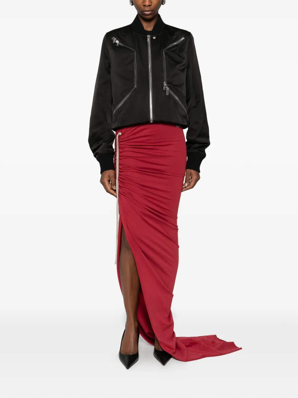 Moncler Rok met split Rood