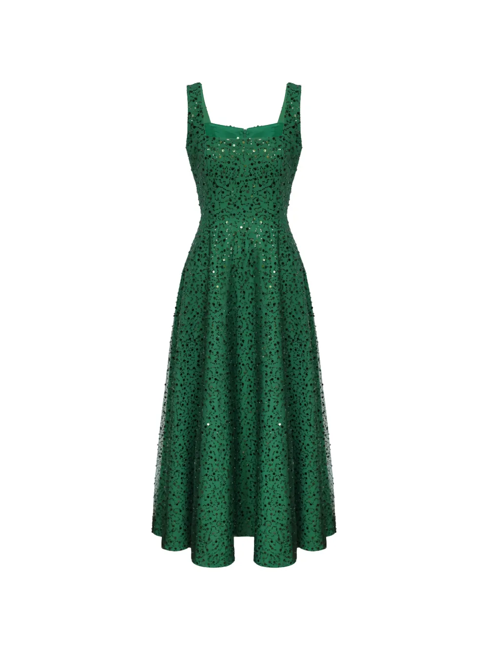 POST MERIDIEM sequin-embellished maxi dress - Verde
