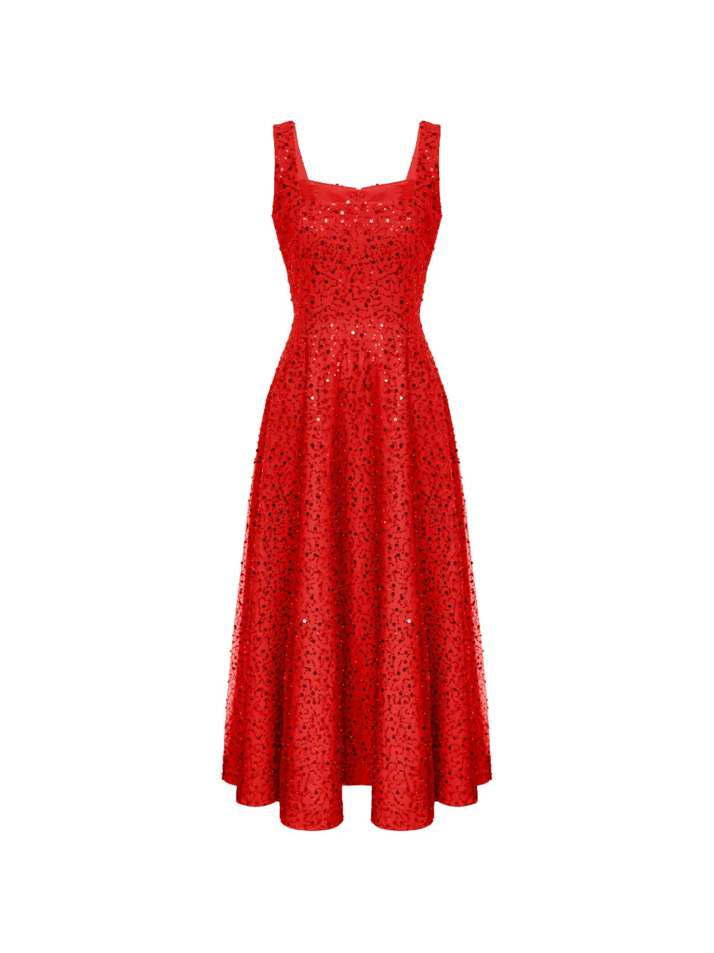 POST MERIDIEM sequin-embellished maxi dress - Rosso