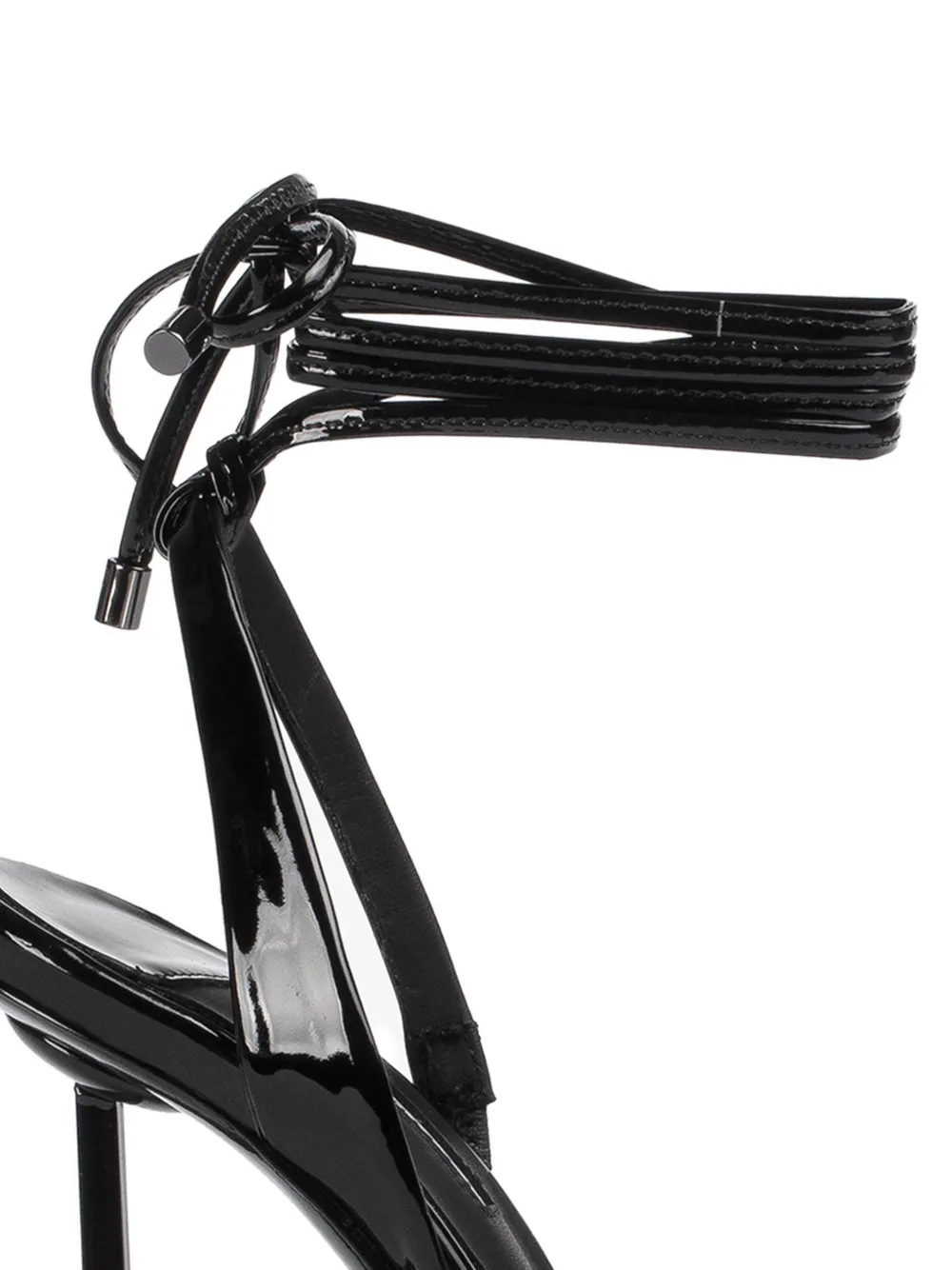 Le Silla Nyra sandalen met gestrikte enkelbandjes Zwart