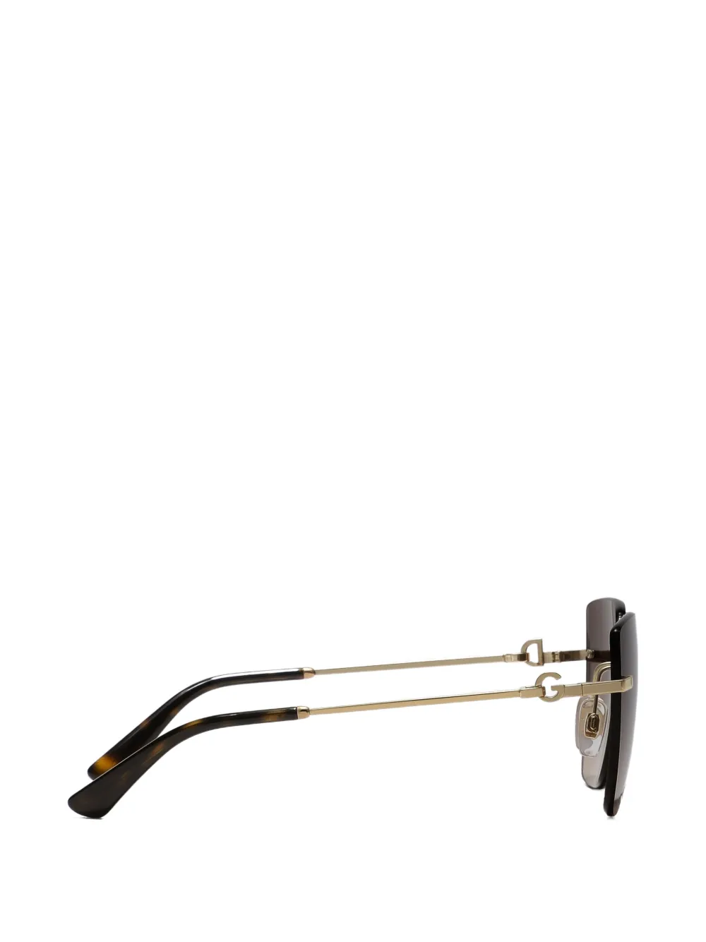  Dolce & Gabbana Eyewear Logo Sunglasses - Gold 