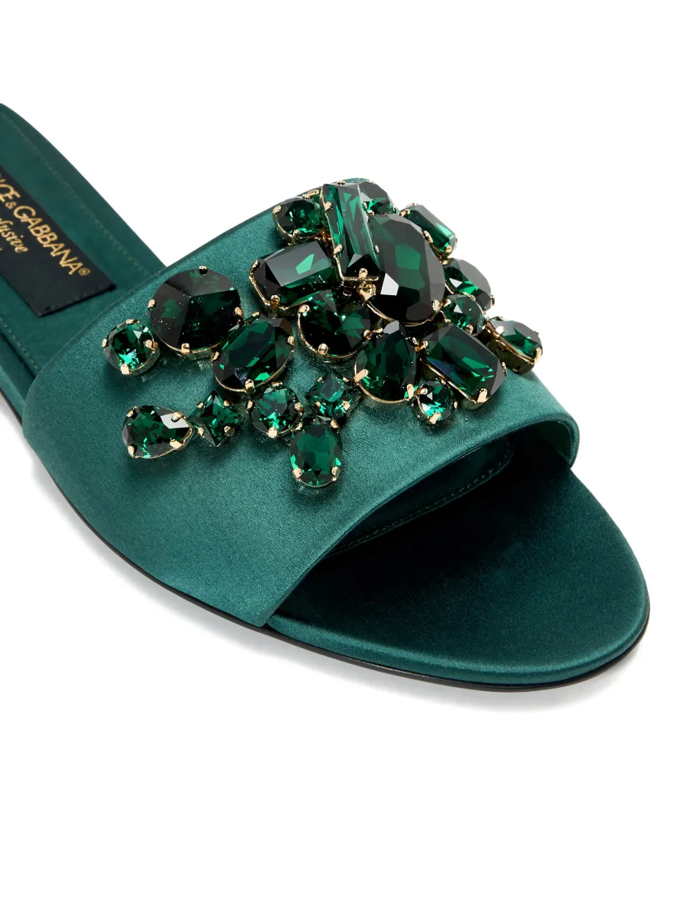 Dolce & Gabbana Sandalen verfraaid met juwelen Groen