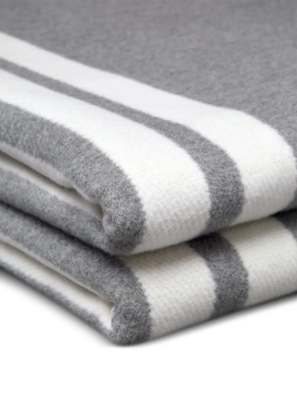  Thom Browne Striped Blanket - Grey 