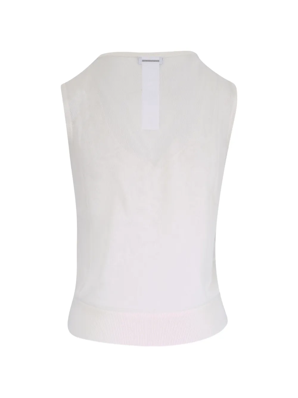  Akris Punto Crew-neck Tank Top - White 