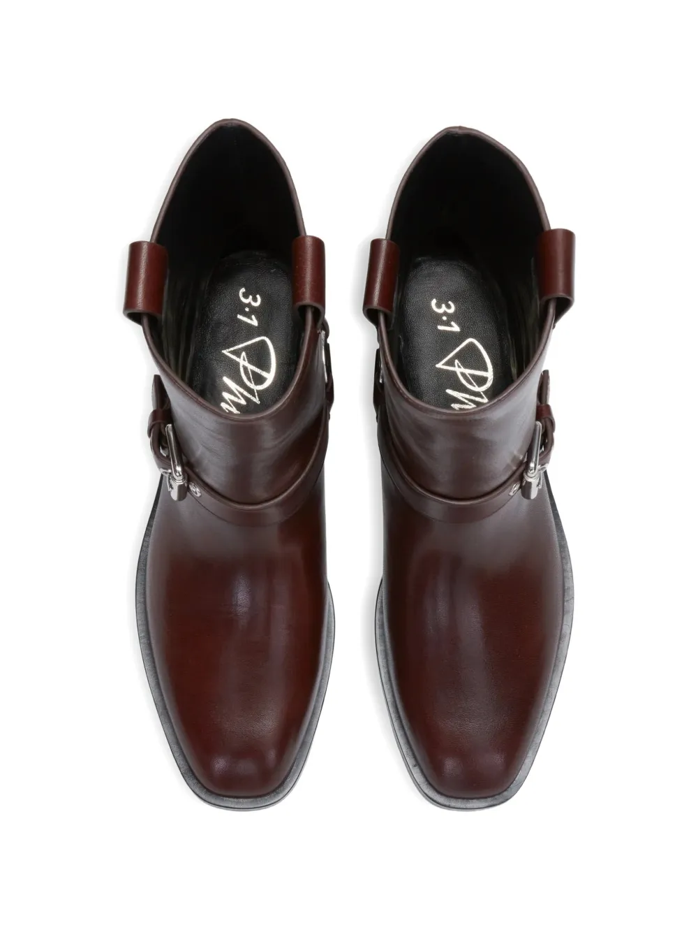 3.1 Phillip Lim Laarzen met gespbandje Bruin