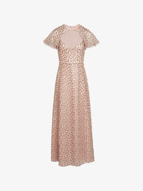 Giambattista Valli Daisies floral embroidered midi dress