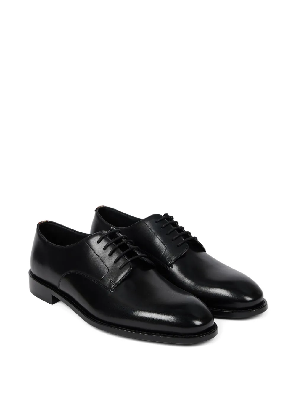  Paul Smith Derbies En Cuir Plain Jason à Lacets - Noir 