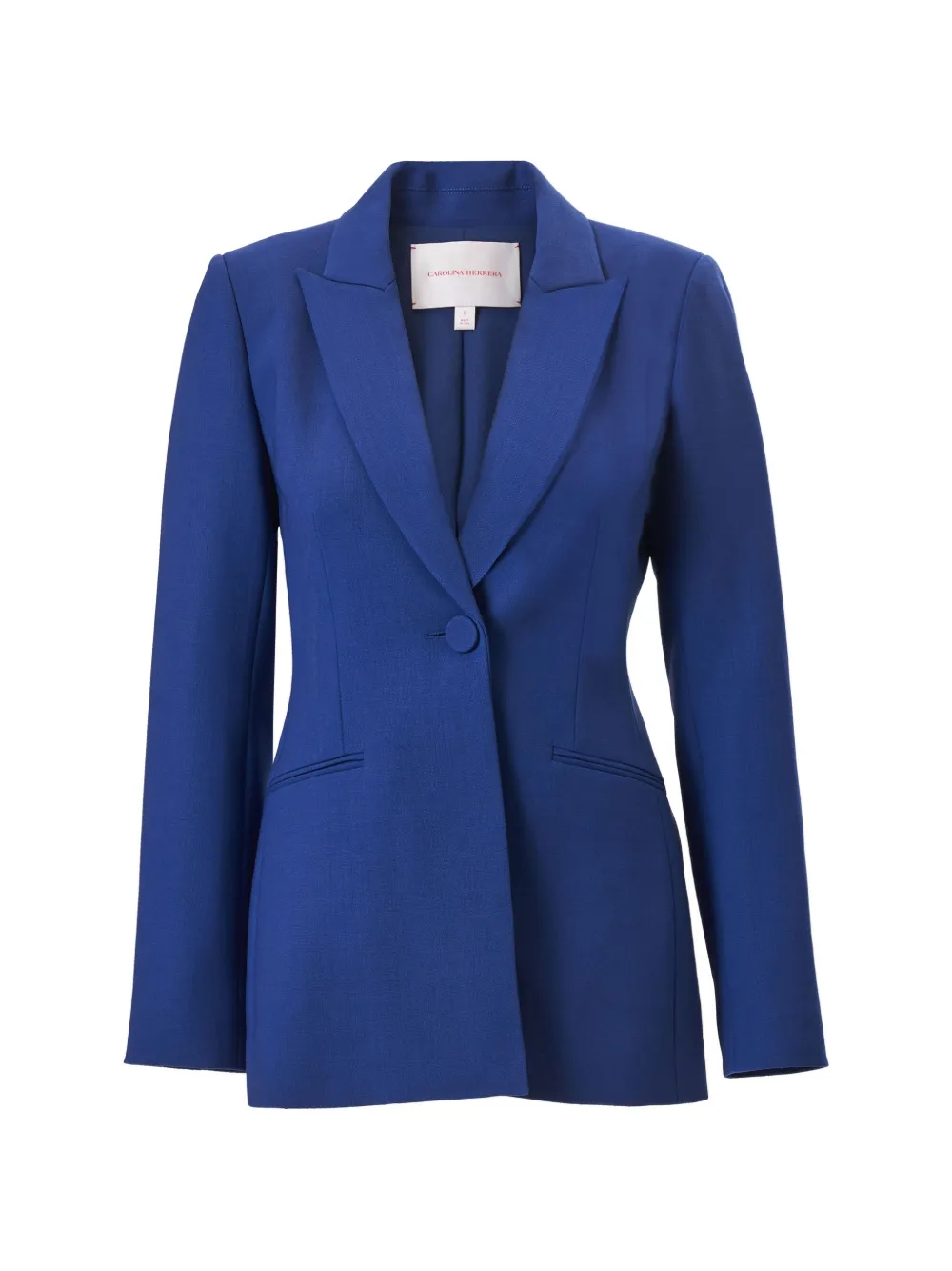 Carolina Herrera single-breasted lapel jacket - Blu