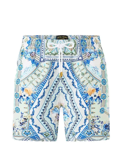 Camilla elastic waist homespun heart boardshort