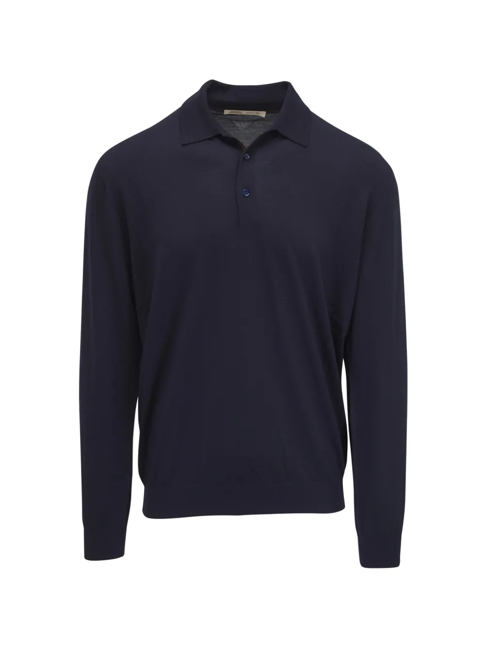 Maurizio Baldassari point collar ribbed polo shirt - Blu