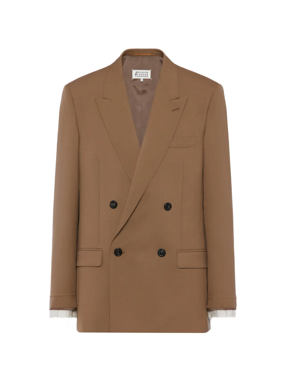 Maison Margiela double-breasted pocket jacket - Marrone