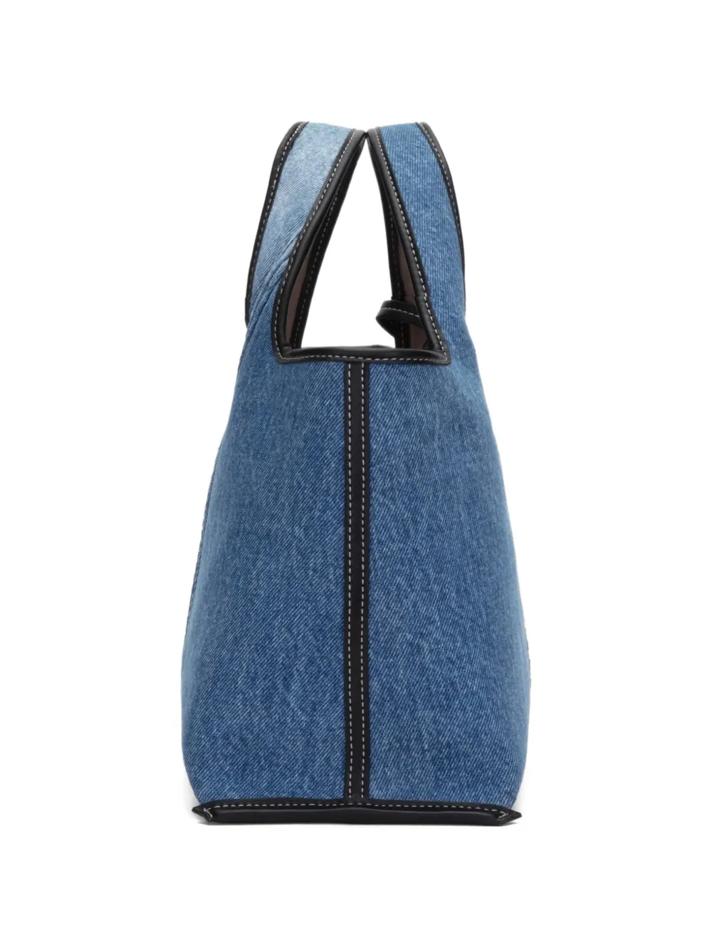 3.1 Phillip Lim Denim mini-shopper met ringlets Blauw