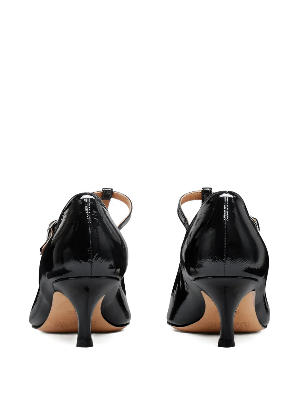 Maison Margiela Pumps met puntige neus en T-band Zwart