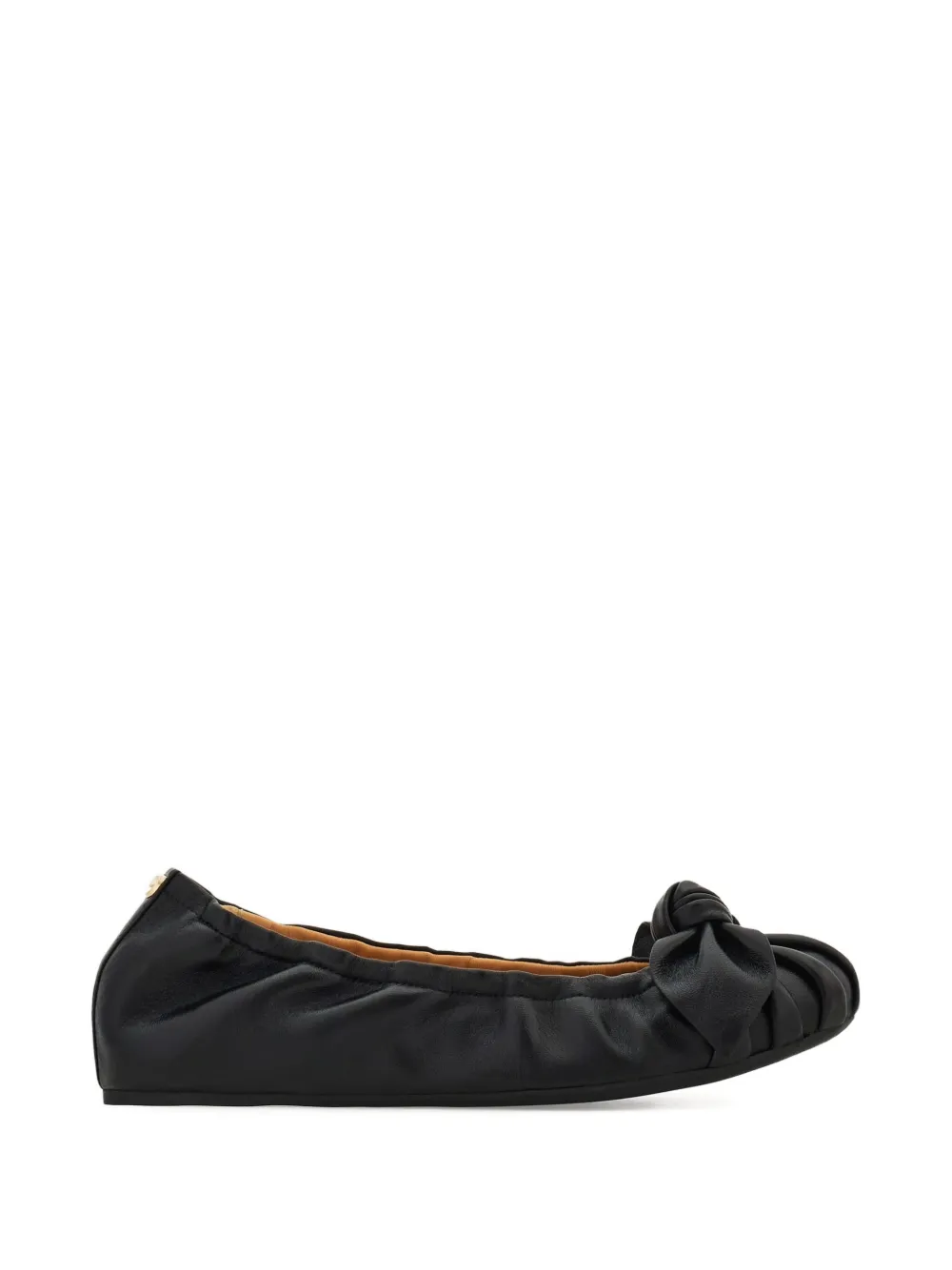 Ferragamo bow-detail ballet flats - Nero
