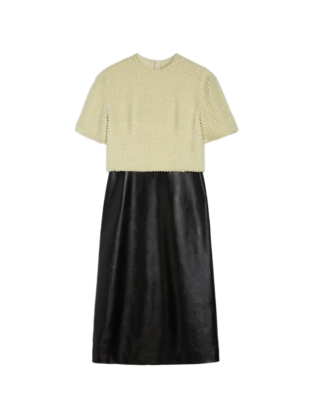Jil Sander beaded short-sleeve dress - Black