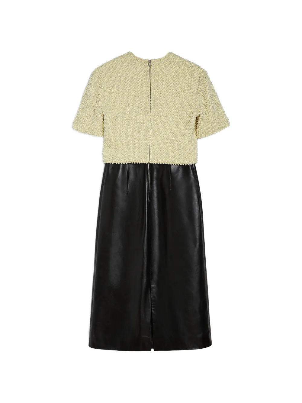 Jil Sander Jurk met korte mouwen en kralen Zwart
