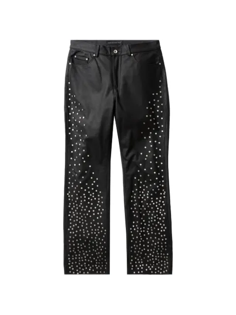 Who Decides War stud-embellished trousers