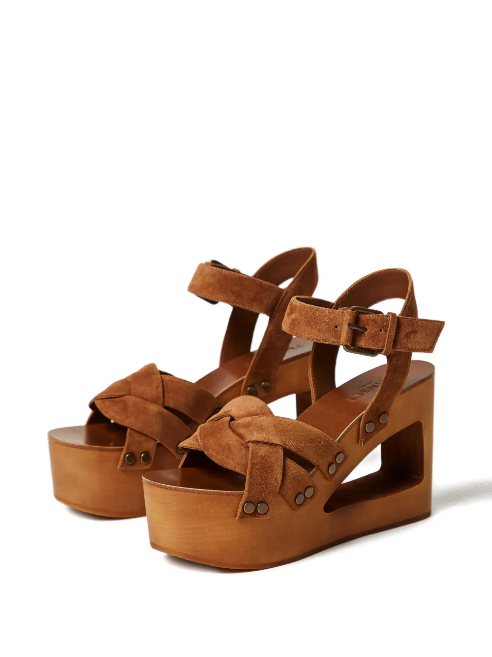 TWINSET woven platform sandals Bruin