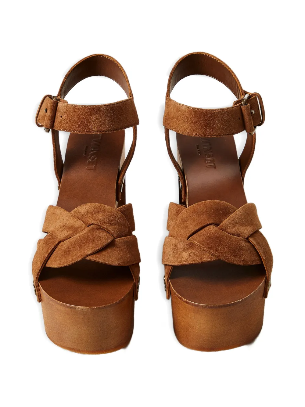 TWINSET woven platform sandals Bruin