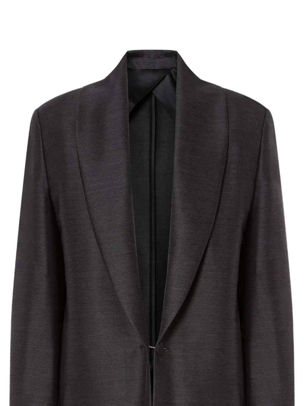 Alberta Ferretti Jas met sjaalkraag Grijs