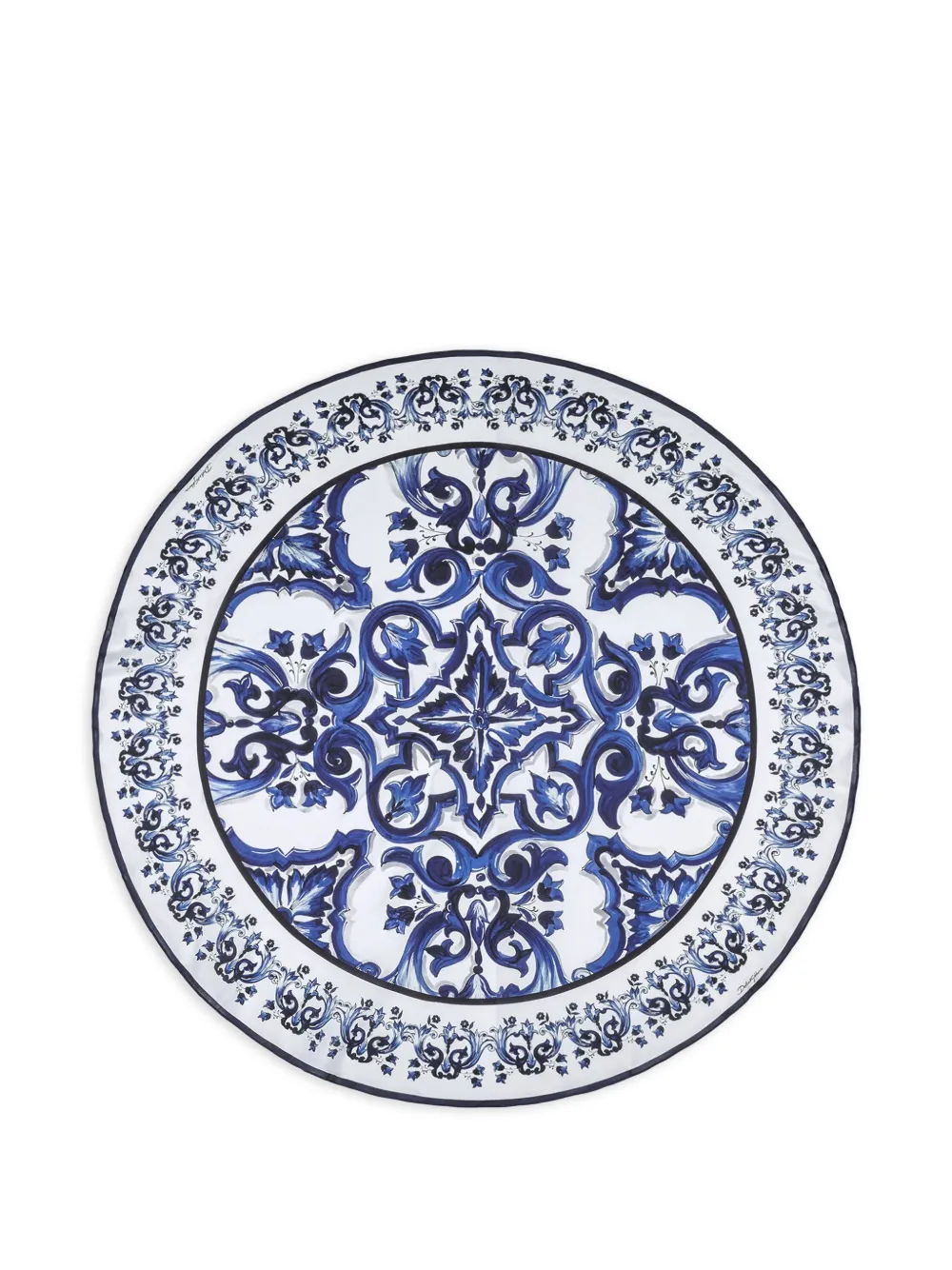 Dolce & Gabbana floral linen tablecloth - Bianco