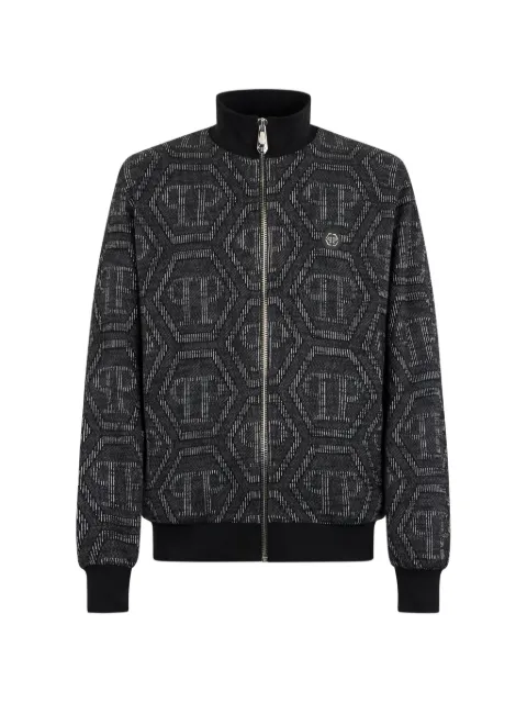 Philipp Plein monogram-jacquard tracksuit jacket