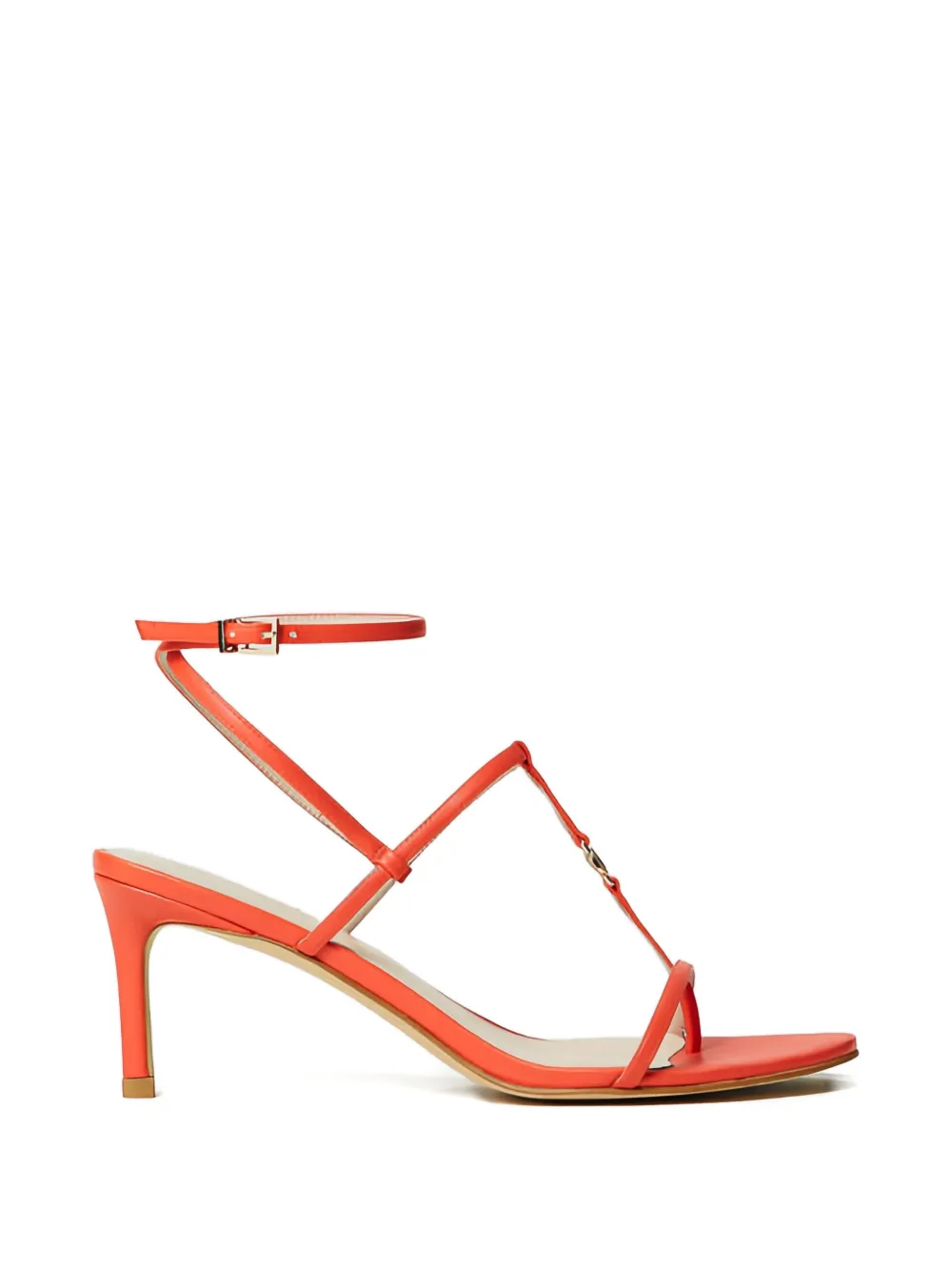 TWINSET logo-detail high-heel sandals Oranje