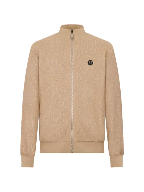 Philipp Plein jacquard monogram tracksuit jacket