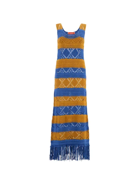La DoubleJ open stitch fringed dress