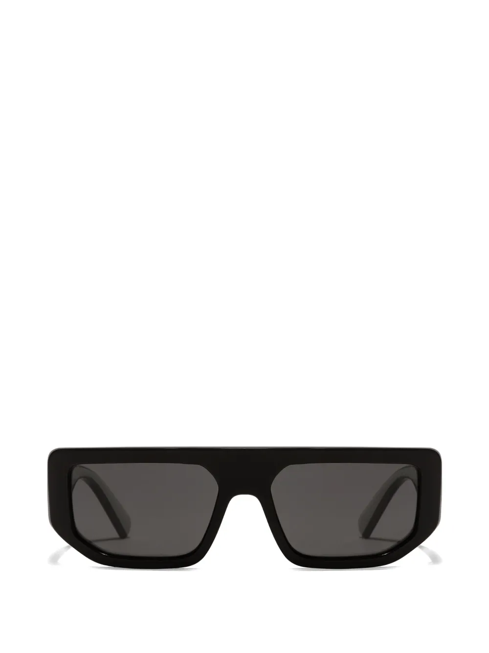 Dolce & Gabbana Eyewear logo rectangle sunglasses - Nero