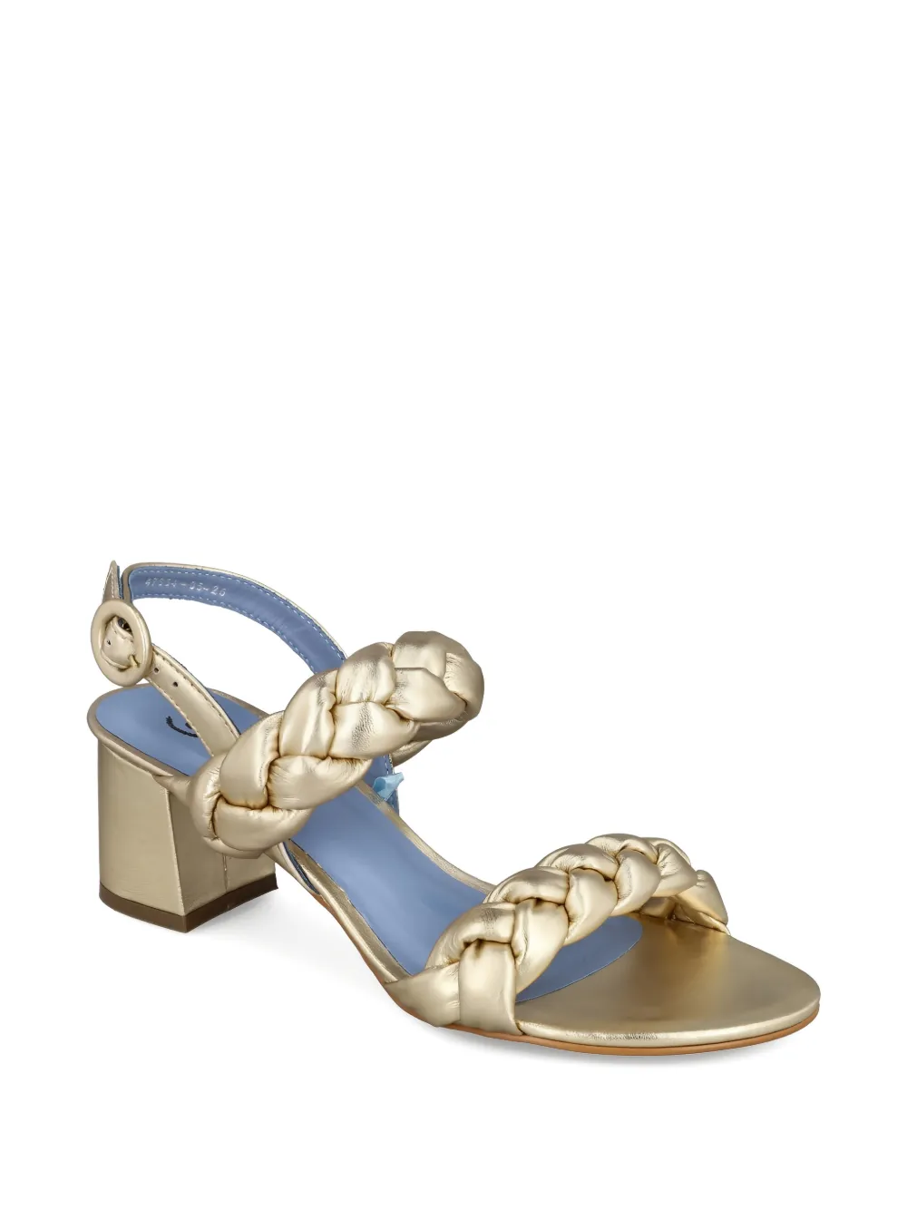 Bird&Co Gevlochten sandalen Goud